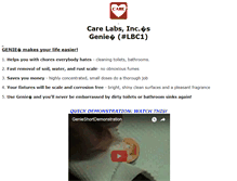 Tablet Screenshot of genie.carelabs.com